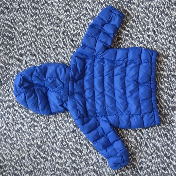 Uniqlo Baby light warm padded full zip parka, 12-18 months, Blue - Picture 2 of 6
